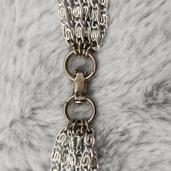 Sarah Coventry multichained necklace - Picture 3 of 5